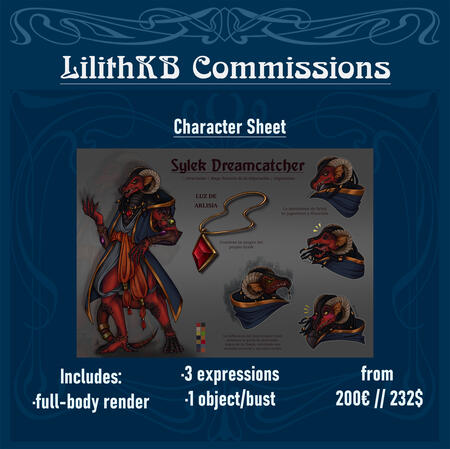 Commissions: Character Sheet